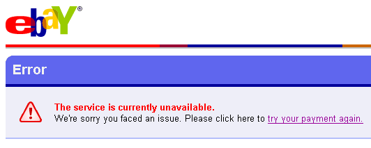 E-bay Checkout Totally Broken