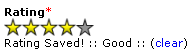 Javascript Star Rating Control